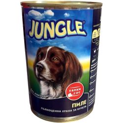 Jungle храна за кучета с пиле, консерва (415 г)