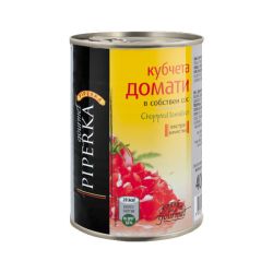 Piperka домати на кубчета (400 г)