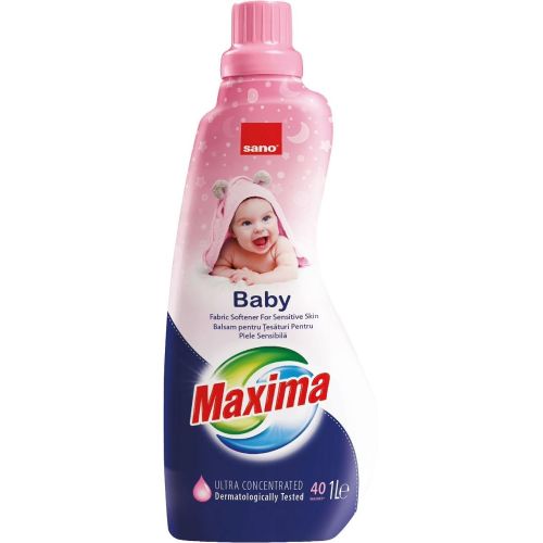 Sano Maxima Baby омекотител за бебешки дрехи, 40 пранета (1 л)