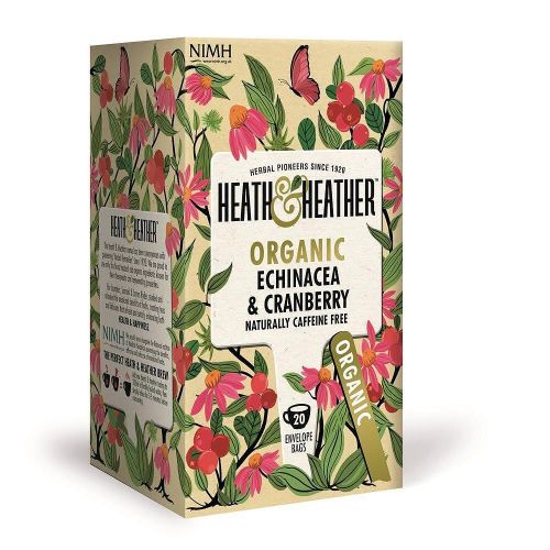 Heath & Heather био чай ехинацея и червена боровинка, 20 бр. (40 г)