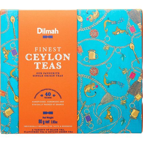 Dilmah Fines Ceylon Teas различни видове цейлонски чай, 40 бр. (80 г)