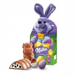 Milka великденска плюшена играчка с шоколад, различни визии (96 г)