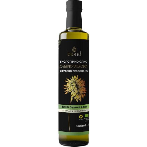 biond био студено пресовано слънчогледово олио (500 мл)