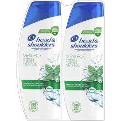 Head & Shoulders Menthol шампоан, 2 бр. х 330 мл (660 мл)