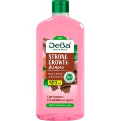 Deva Natural Beauty Strong Growth шампоан с хинин и арган за изтощена коса (500 мл)