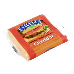 Fivepi топено сирене с чедър, слайс (120 г)