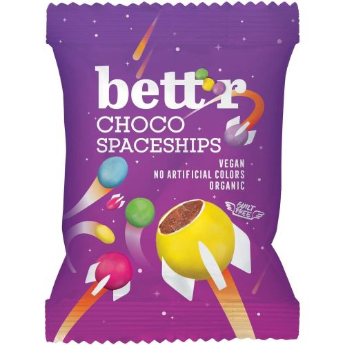 Bettr био цветни дражета с пълнеж от тъмен шоколад (70 г)