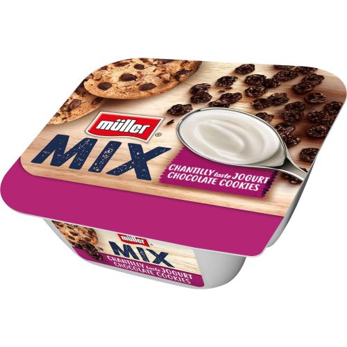Müller Mix йогурт крем шантили с бисквити и шоколад (130 г)