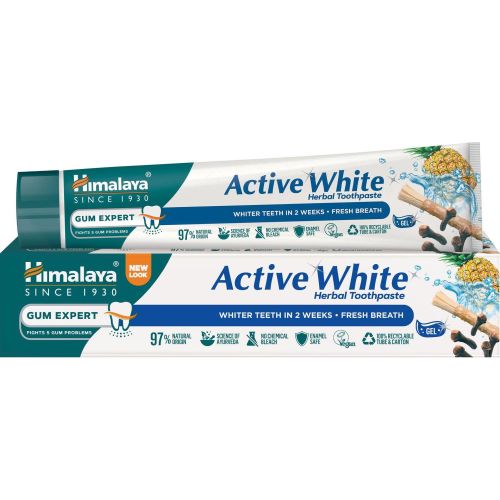 Himalaya Herbals Active White паста за зъби гел избелваща (75 мл)