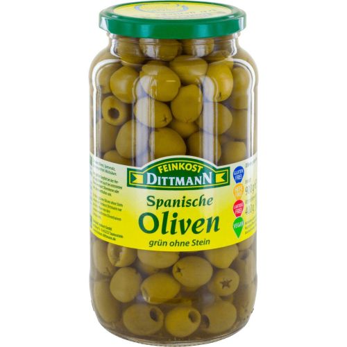 Feinkost Dittmann испански зелени маслини без костилки (400 г)