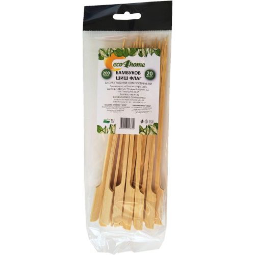 eco4home бамбуков шиш, 20 см (20 бр.)