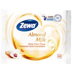 Zewa Almond Milk влажна тоалетна хартия, 42 кърпички (42 бр.)