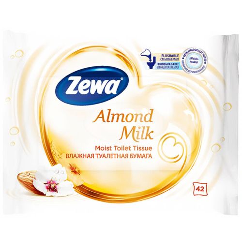 Zewa Almond Milk влажна тоалетна хартия, 42 кърпички (42 бр.)