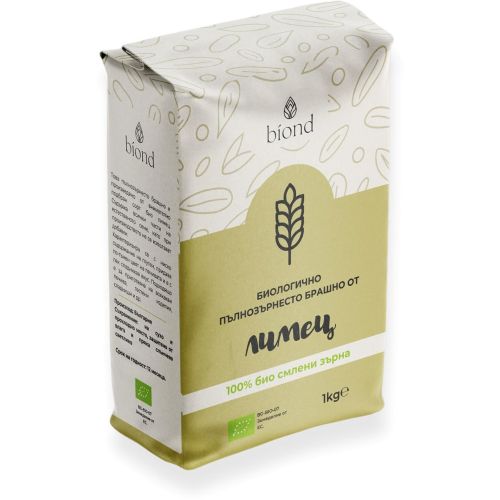 biond био пълнозърнесто брашно от лимец (1 кг)