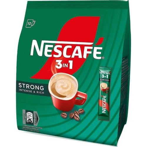 Nescafe 3in1 Strong разтворимо кафе силно, 10 бр. х 14 г (140 г)
