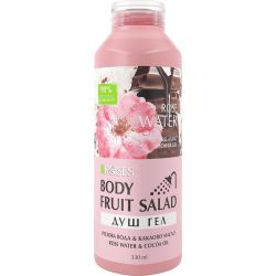 Nature of Agiva Fruid Salad натурален душ гел розова вода и какаово масло (330 мл)