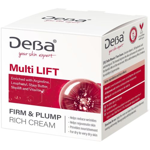 Deva Multi Lift Firm & Plump Rich крем за лице (50 мл)