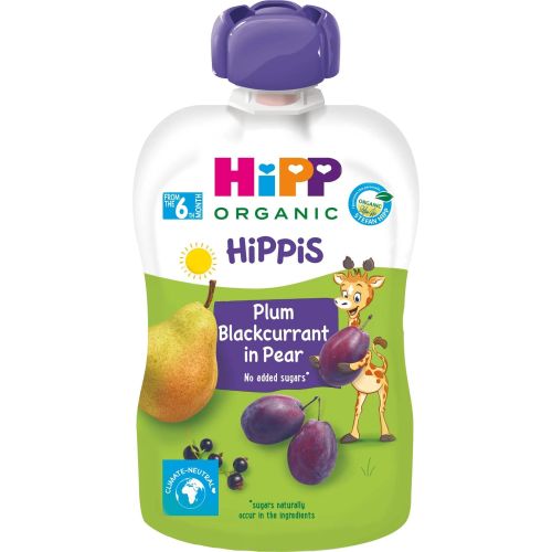 Hipp био пауч слива, касис и круши (100 г)