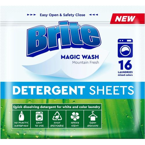 Brite Magic Wash Mointain Fresh ленти за пране (16 бр.)