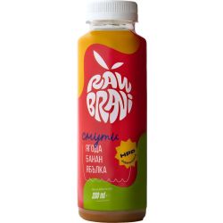 Raw Brani смути ягода, ябълка и банан (330 мл)