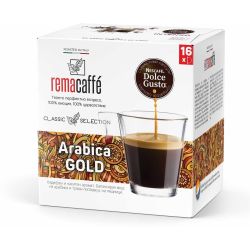 RemaCaffe Arabica Gold кафе капсули, съвместими с Dolce Gusto (16 бр.)