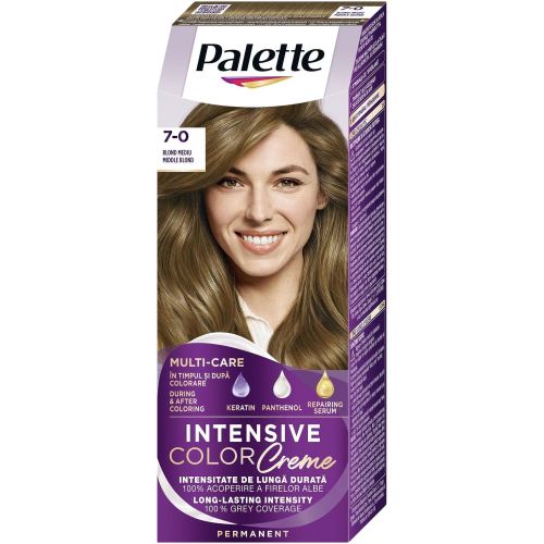 Palette Intensive Color Cream крем боя за коса средно русо Middle Blond, N7-0 (1 бр.)