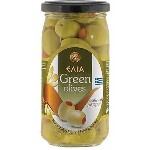 Elia зелени маслини с чушка (360 г)