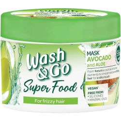 Wash & Go Super Food маска за коса с авокадо (300 мл)
