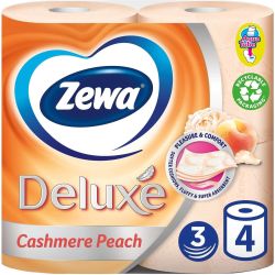 Zewa Deluxe Cashmere Peach трипластова тоалетна хартия (4 бр.)