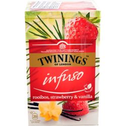 Twinings Infuso плодов чай ройбос, ягода и ванилия, 20 бр. х 2 г (40 г)