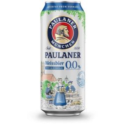 Paulaner Weissbier бира безалкохолна, кен (500 мл)