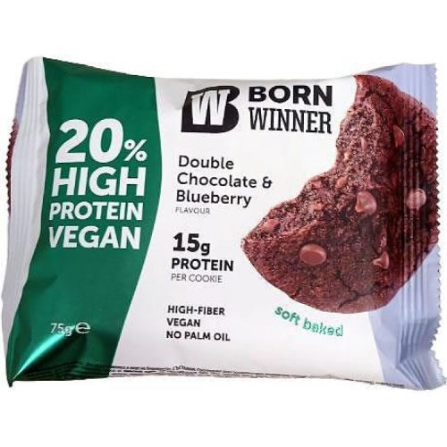Born Winner Boost протеиново куки двоен шоколад с боровинка (75 г)