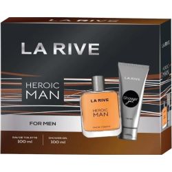 La Rive Heroic Man комплект парфюмна вода 100 мл, душ гел 100 мл (1 бр.)