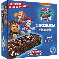 Dolci Preziosi Paw Patrol шоколадово барче с пшеница и ориз, 6 бр. х 20 г (120 г)