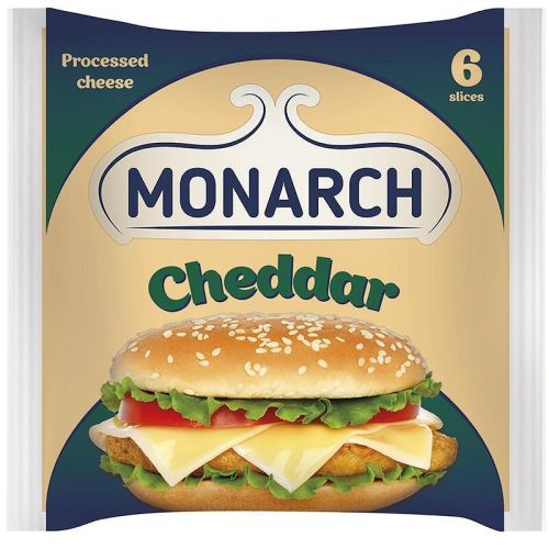 Monarch топено сирене чедър, слайс (120 г)