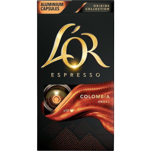 L'OR Espresso Origins Collection Colombia Andes алуминиеви капсули за кафе съвместими с Nespresso, 10 бр. х 5.2 г (10 бр.)