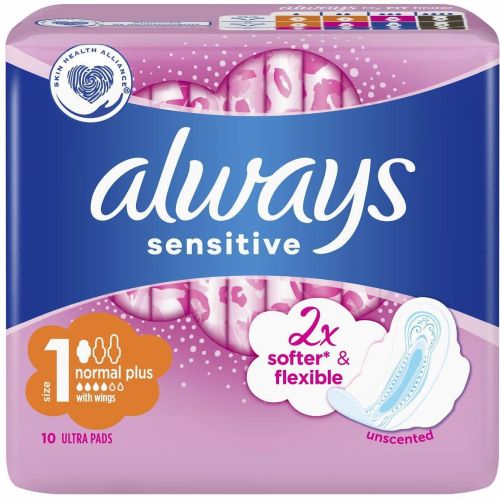 Always Ultra Sensitive Normal дамски превръзки (10 бр.)