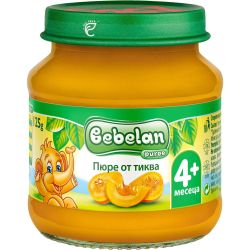 Bebelan био пюре тиква, 4+ месеца (125 г)