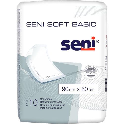 Seni Soft Basic чаршафи, 90 см х 60 см (10 бр.)