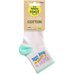 Happy Foottopia Kicking it since day one къси чорапи, памук, Размер 39 - 42 (1 бр.)