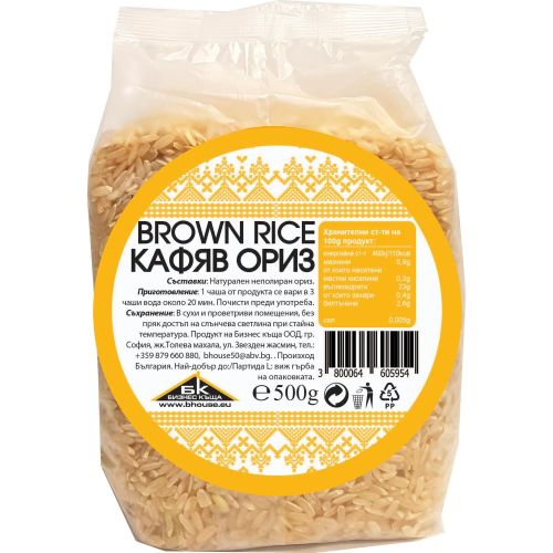 Бизнес къща кафяв ориз (500 г)