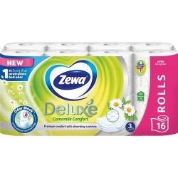 Zewa Deluxe Camomile Comfort трипластова тоалетна хартия (16 бр.)