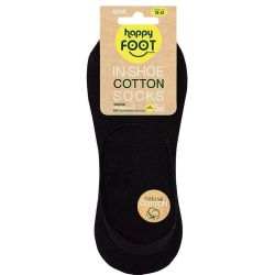 Happy Foottopia In Shoe памучни терлици, черни, размер 39 - 42