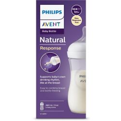 Avent Natural бутилка с биберон 260 мл, 1+ месеца, поток 3 (1 бр.)