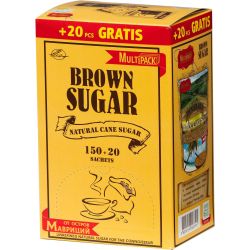 Multipack кафява захар пакетчета в кутия, 150 бр. х 4 г (600 г)