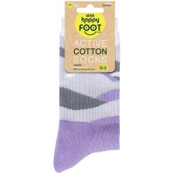 Happy Foottopia Active чорапи, с хавлиено стъпало, памук, лилав, размер 39-42 (1 бр.)