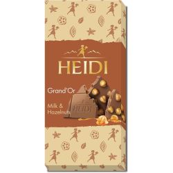 Heidi Grand'Or млечен шоколад с цял лешник (100 г)