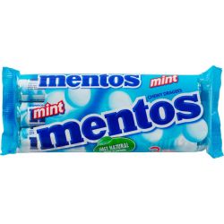 Mentos бонбони с мента, 3 бр. х 38 г (114 г)