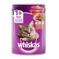 Whiskas пауч касерол говеждо (85 г)