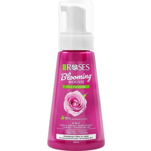 Nature of Agiva Roses Blooming Mousse почистваща пяна за лице (250 мл)